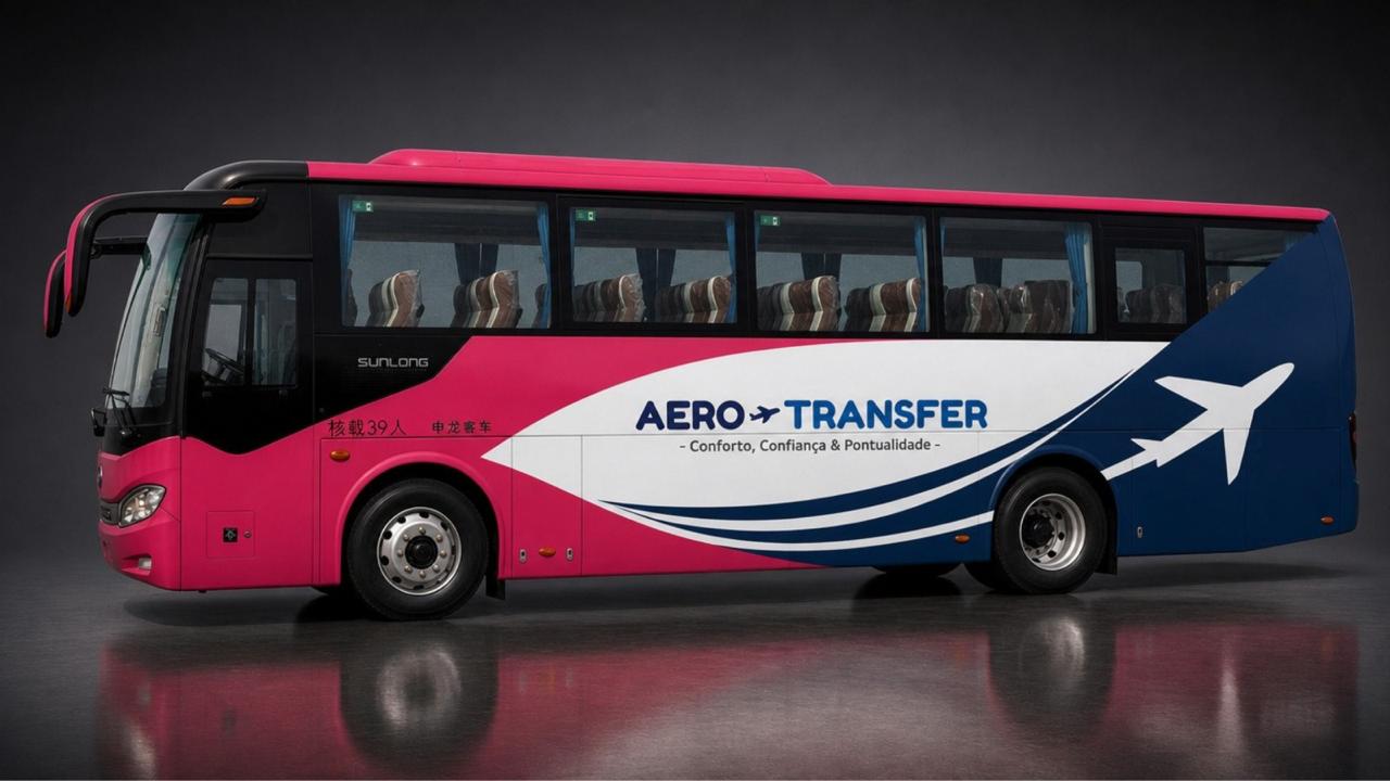 Autocarro executivo SUNLONG 38+1 lugares da frota Aero-Transfer
